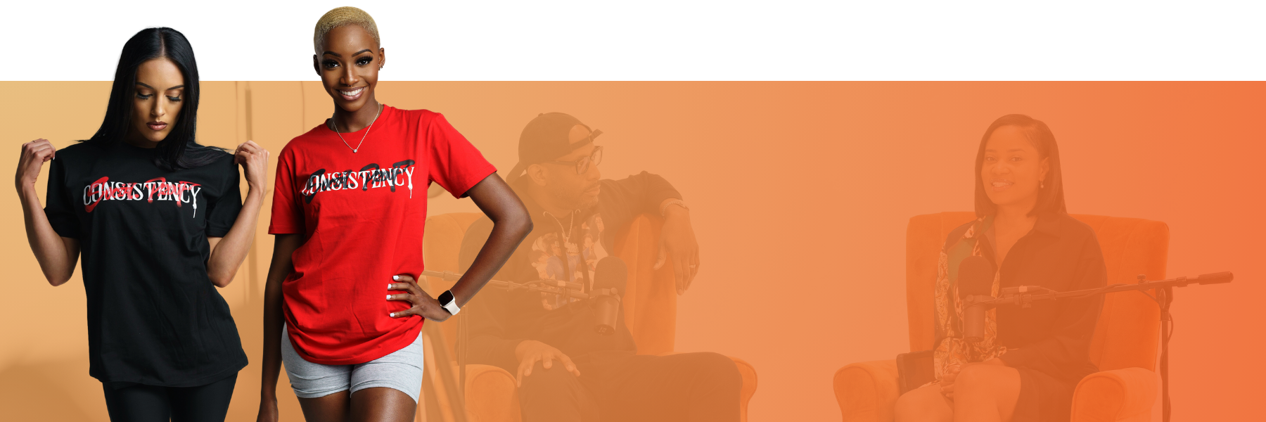 Consistency is Key t-shirts from Social Proof Podcast
