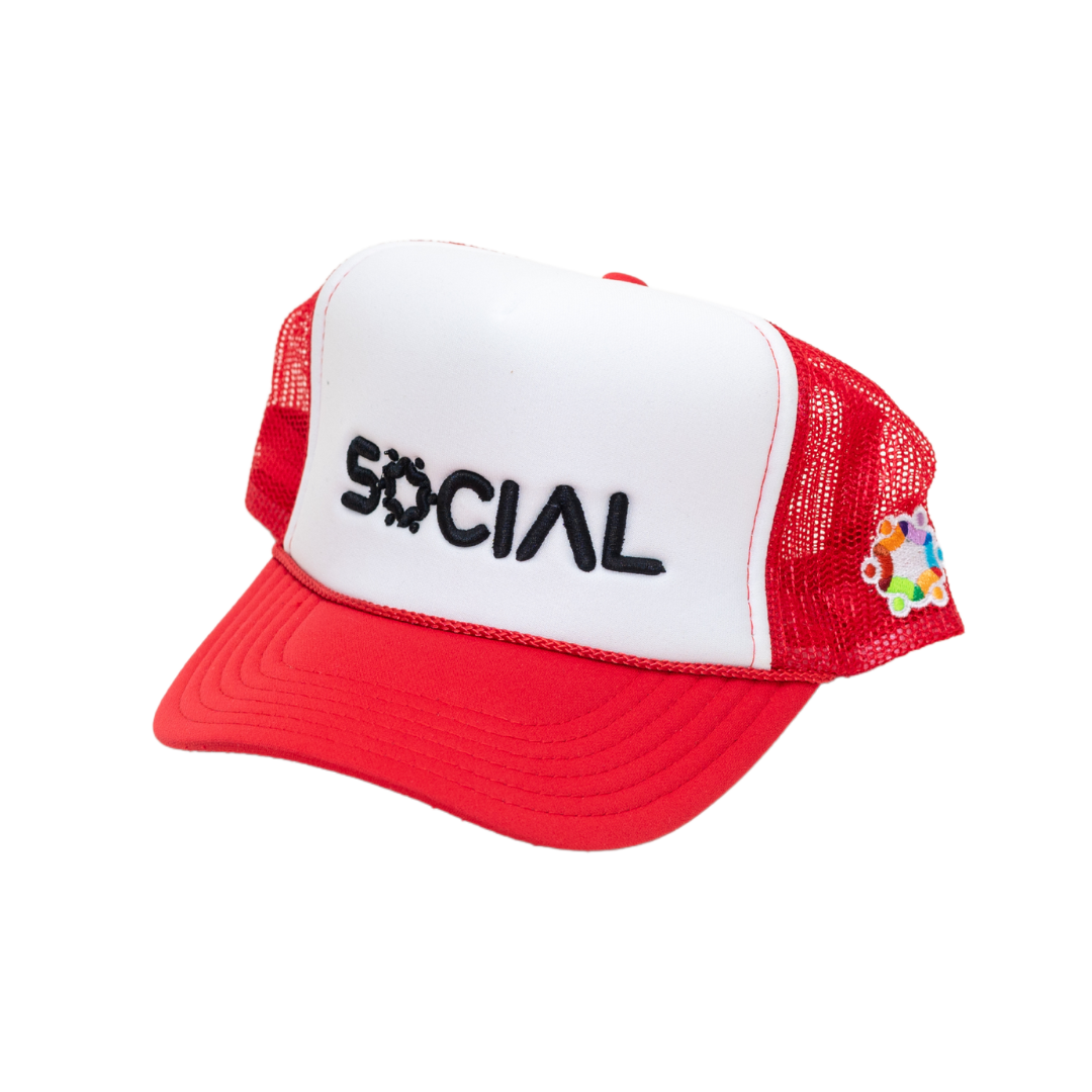 5 Panel High Crown Mesh Back Trucker Hat - | Social Proof Store