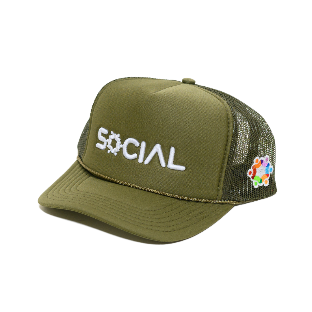 5 Panel High Crown Mesh Back Trucker Hat - | Social Proof Store