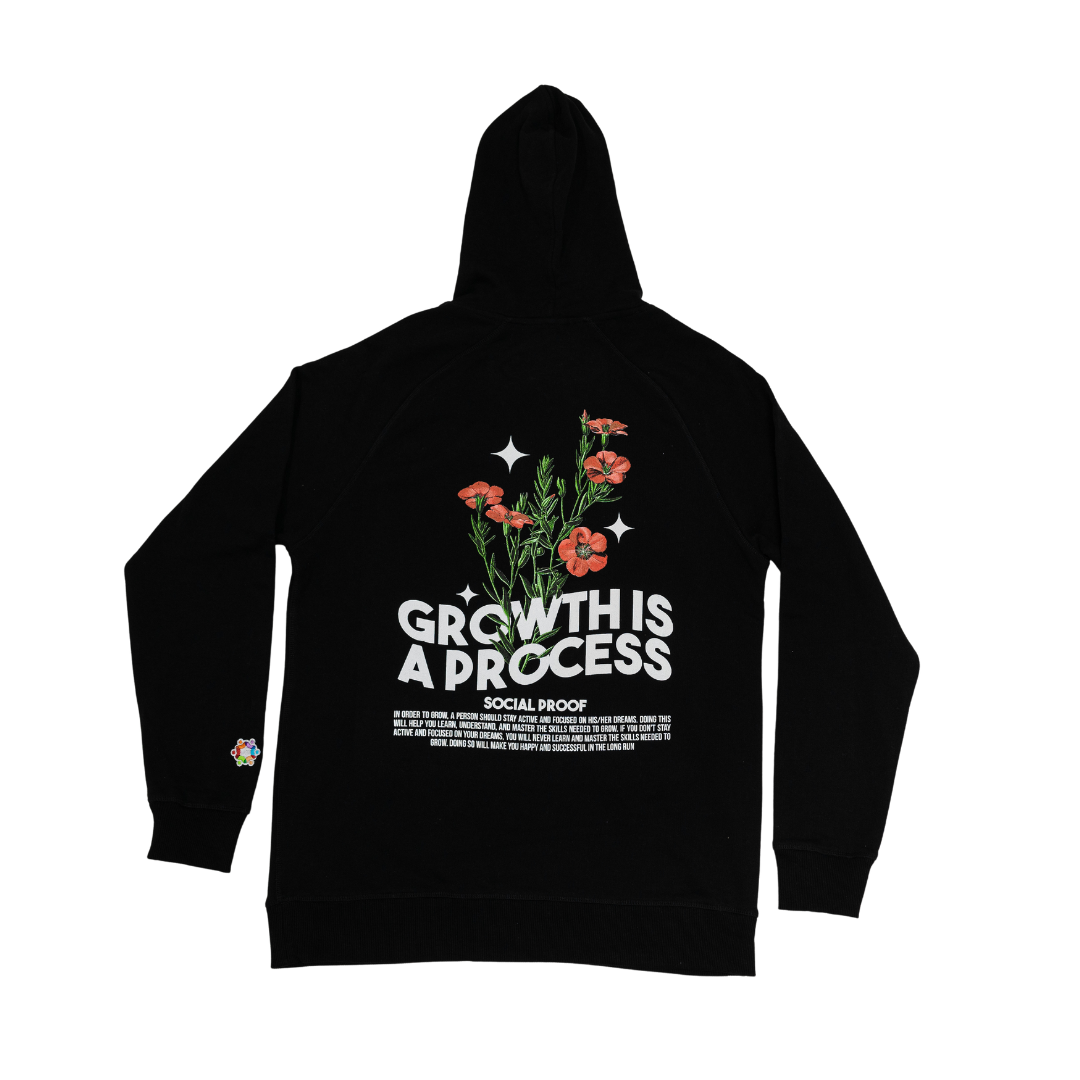 Growth is a Process Hoodie - Hustle Toward Your Dreams | Social Proof