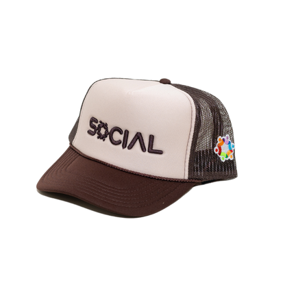 5 Panel High Crown Mesh Back Trucker Hat - | Social Proof Store