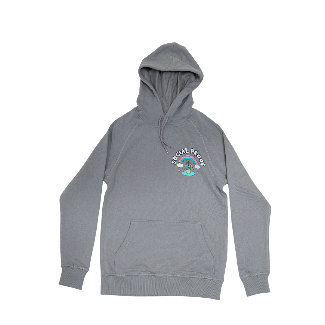 No Rain No Flowers Hoodie - | Social Proof Podcast Store
