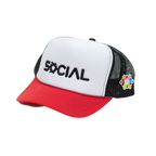5 Panel High Crown Mesh Back Trucker Hat - | Social Proof Store