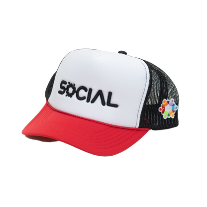 5 Panel High Crown Mesh Back Trucker Hat - | Social Proof Store