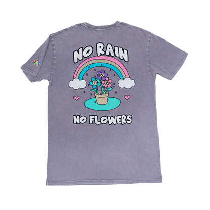 No Rain No Flowers T-Shirt - | Social Proof Podcast Store