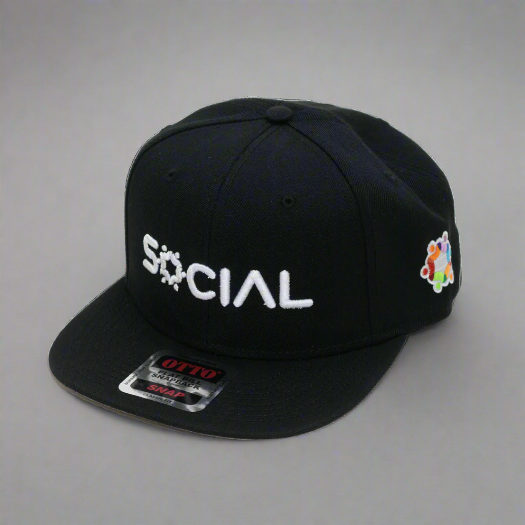 Social Proof 6 Panel Mid Profile Snapback Hat - | Social Proof Podcast…