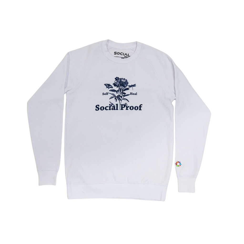Self Heal Flower Sweatshirt - | Social Proof