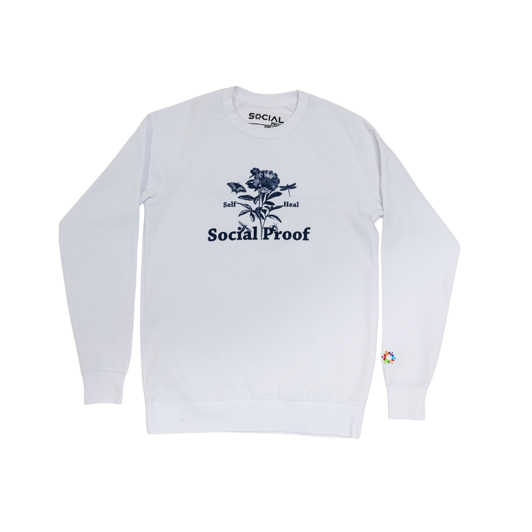 Self Heal Flower Sweatshirt - | Social Proof