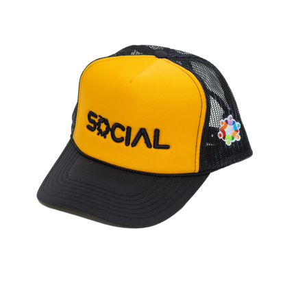 5 Panel High Crown Mesh Back Trucker Hat - | Social Proof Store