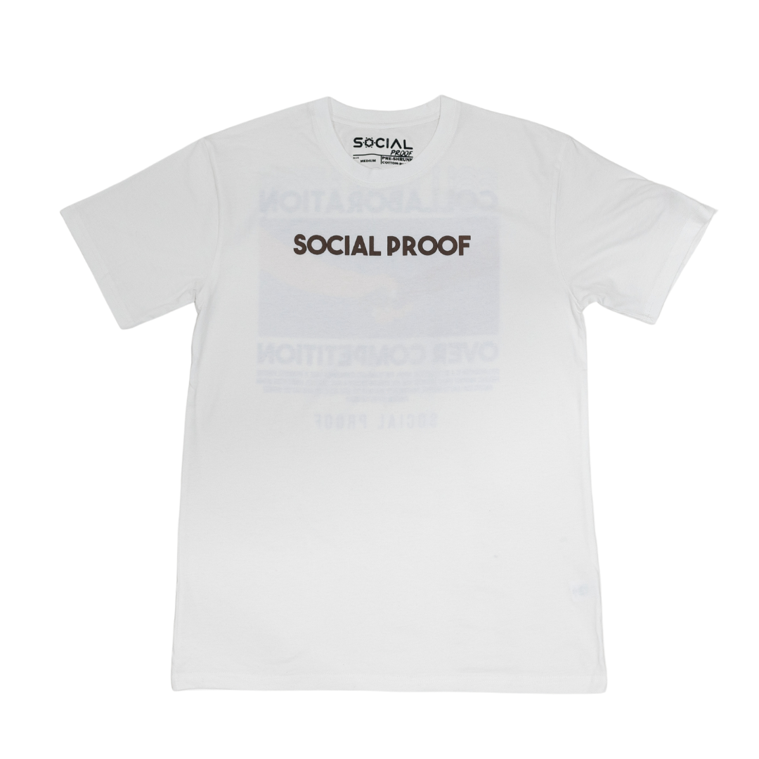 Collaboration Over Competition T-Shirt - Social Proof Podcast Store