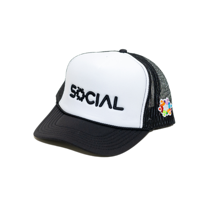 5 Panel High Crown Mesh Back Trucker Hat - | Social Proof Store