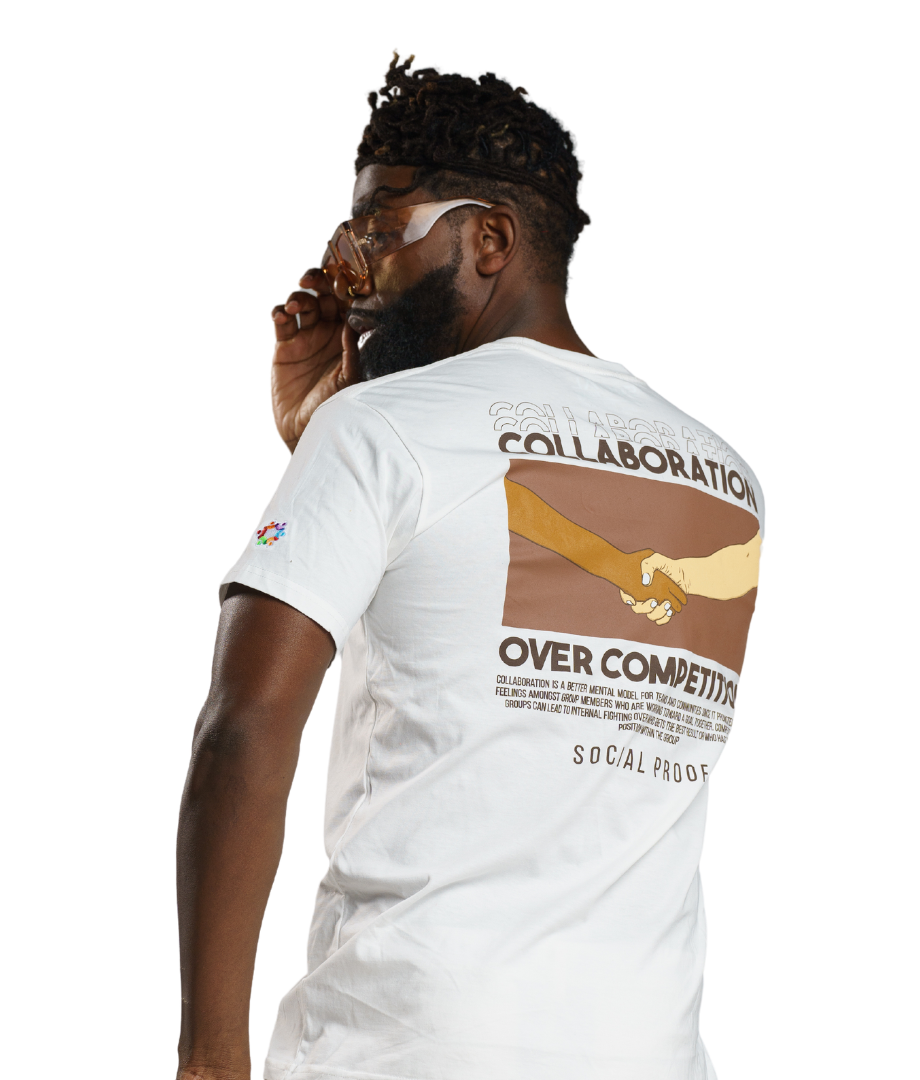 Collaboration Over Competition T-Shirt - Social Proof Podcast Store