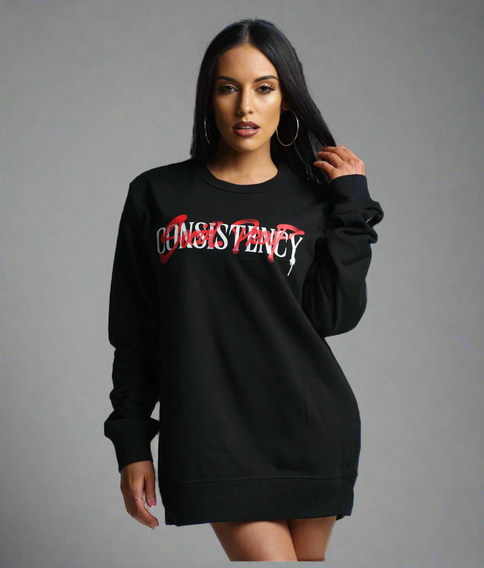 Close-up of Consistency Sweatshirt Fabric and Print Quality