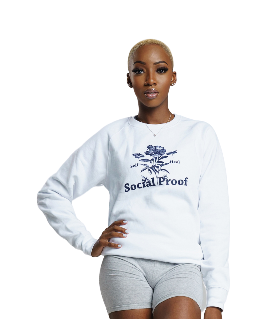Self Heal Flower Sweatshirt - | Social Proof