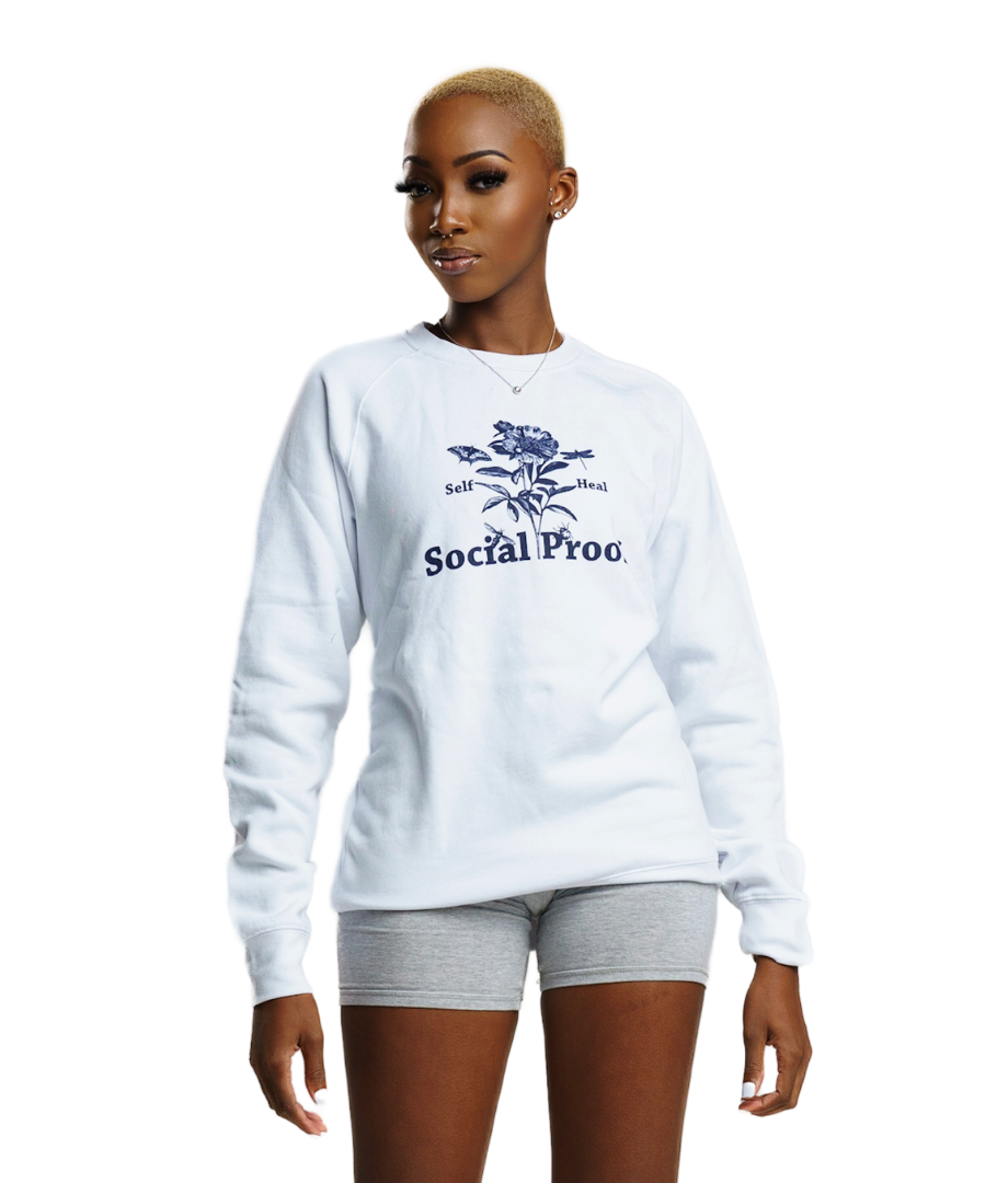 Self Heal Flower Sweatshirt - | Social Proof