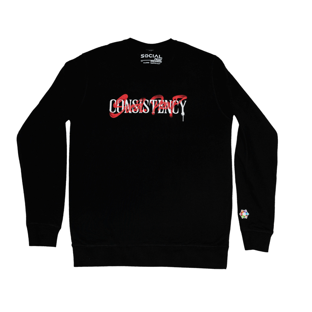 Close-up of Consistency Sweatshirt Fabric and Print Quality