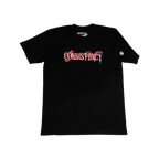 Detailed Fabric View of Consistency Black T-Shirt